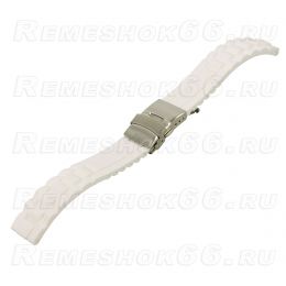 Ремешок для часов из каучука BC502-24 White